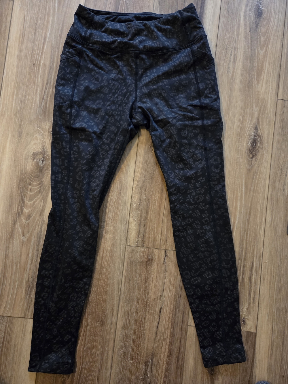 Avia Black Leopard Print High-Waist Leggings